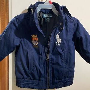 boys size 12 mos. In perfect condition, like new. No rips, no stain.